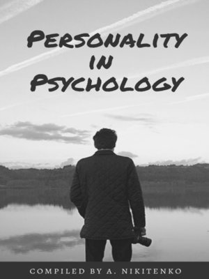 cover image of Personality in Psychology